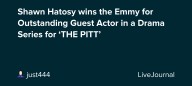 Shawn Hatosy wins the Emmy for Outstanding Guest Actor in a Drama Series for ‘THE PITT’: ohnotheydidnt