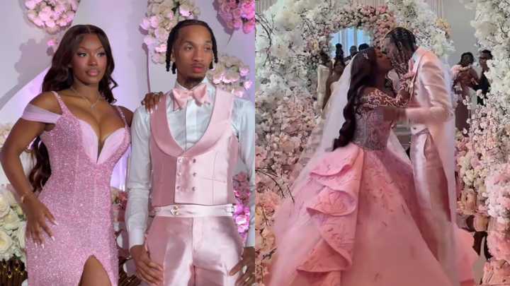 Monaleo And Stunna 4 Vegas Get Married: See Their Lavish Pink Wedding
