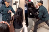 ICE Agent 'Relieved' of Duties After He's Seen Shoving Woman to Ground in Viral Video