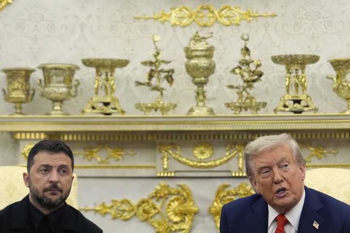 Trump brags about gilded Oval Office as Americans struggle