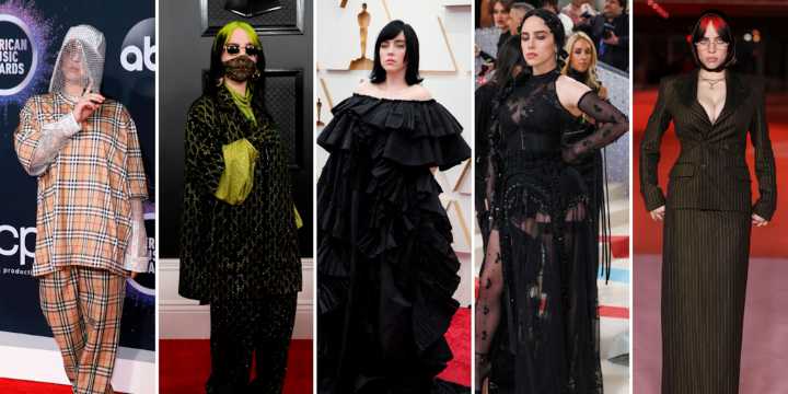 Cómo Billie Eilish revoluciona la moda: de los looks oversize a la transformación glam