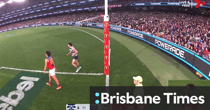 AFL umpiring questioned after Brisbane Lions score back-to-back goals in AFL qualifying final against Geelong Cats