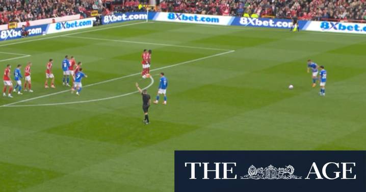 Forest burned after controversial free kick