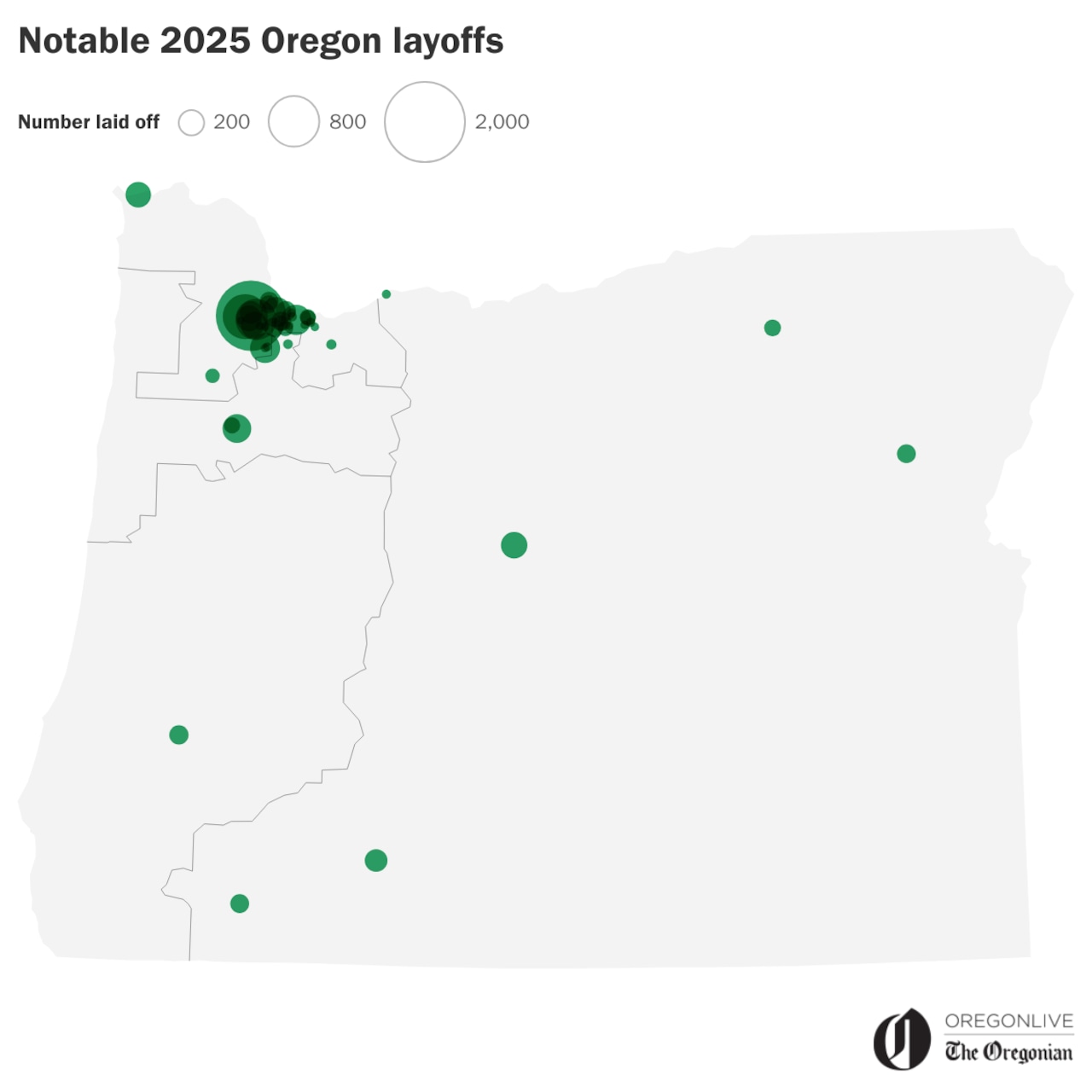Oregon is enduring a historic wave of job cuts — here’s where the layoffs are