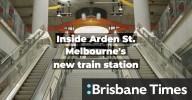 Inside Arden St, Melbourne's newest train station