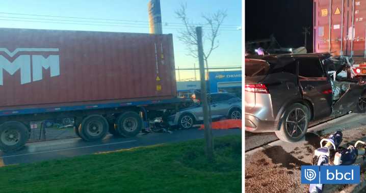 Dos personas muertas deja choque de automóvil con parte trasera de camión en Los Ángeles