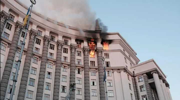 Baby among three dead & dozens injured in horror Kyiv blitz as Vlad bombards city with wave of drone and missile strikes