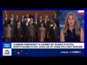 Chinese President Xi joined by Russia's Putin, North Korea's Kim Jong Un at huge military parade