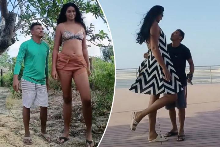 Couple with 1.5-feet between them defend their height gap love