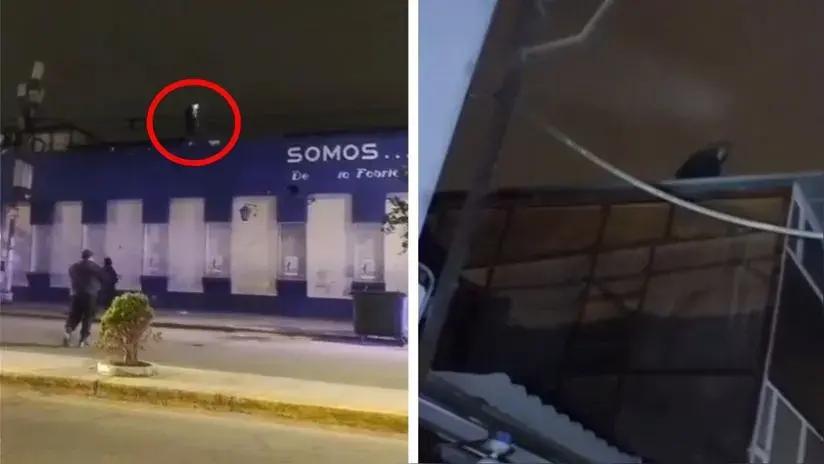 Presunto delincuente quedó herido tras caer de techo de un centro comercial al intentar huir en Trujillo