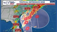 Tropical Depression Nine: Track, models, expected impacts