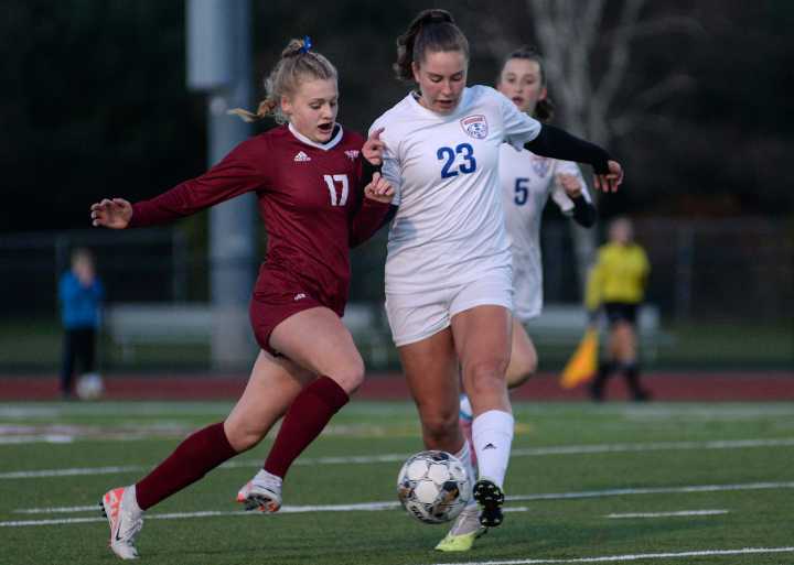 Late penalty kick gives Bangor girls soccer hard