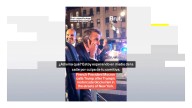 Macron, obligado a dar media hora de rodeo a pie en Nueva York por el corte de calles de la comitiva de Trump