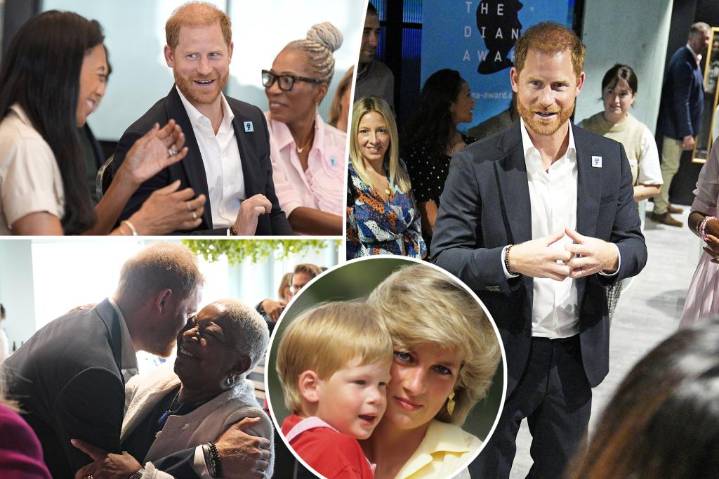 Prince Harry ends UK visit with poignant tribute to late mom, Princess Diana, before US return