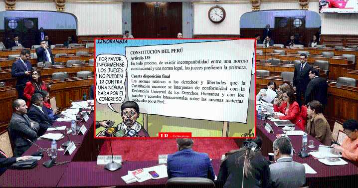 Congresista ataca a jueces: Carlincatura de hoy muestra desconocimiento en la Ley de Amnistía