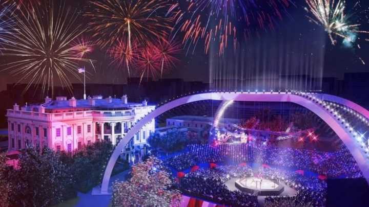 Incredible first look at Trump's White House UFC showdown with octagon on hallowed South Lawn for USA's 250th birthday