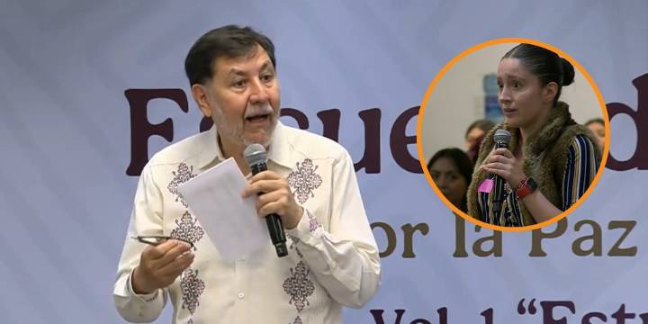Estudiante de la UAEM cuestiona a Noroña durante foro: “¿Dónde queda la austeridad?”