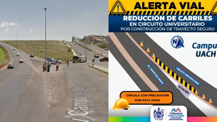 Reducirán carril en Circuito Universitario; construyen paso seguro