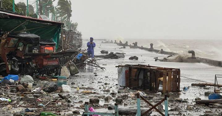 'Large scale disaster' in Philippines as 'catastrophic' typhoon sees 10,000 evacuated