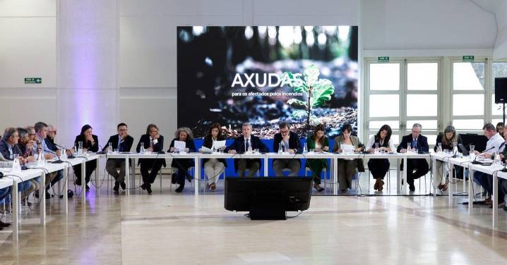 Alfonso Rueda se reúne con los alcaldes afectados para agilizar las ayudas por los incendios