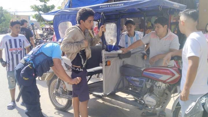 San Martín: Serenazgo de Tarapoto captura a sujeto que arranchó iPhone en plena vía pública