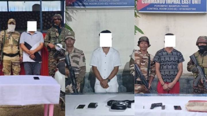 Manipur police arrest two militants, arms smuggler; IED components recovered
