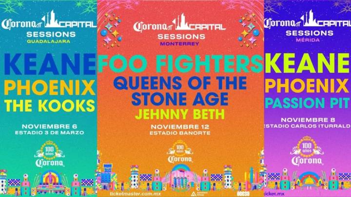 Las Corona Capital Sessions 2025 llegan a Guadalajara, Mérida y Monterrey