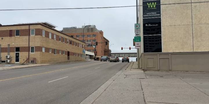 East Burdick, 1st St SE intersection lane closures in Minot