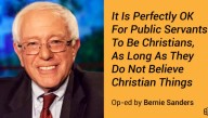 It Is Perfectly OK For Public Servants To Be Christians, As Long As They Do Not Believe Christian Things