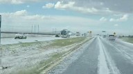 Captaron granizo en la carretera Chihuahua