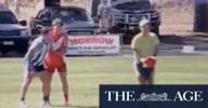 Horsham District Football Netball League: Watch the ump-bump footage that cost a country footballer a league medal for misconduct