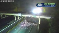 I-75 southbound lanes closed in Marion County after dump truck hits overpass: FHP