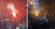 Fuerte incendio afecta el Mercado de Flores del Rímac durante desalojo de comerciantes