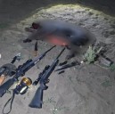 Durante el procedimiento se incautaron dos fusiles y una pistola calibre .22