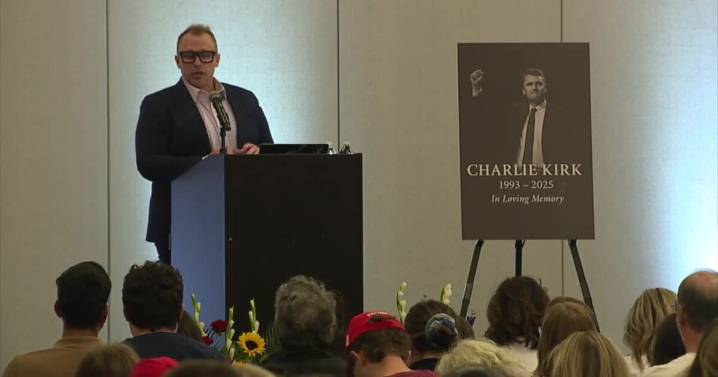 Hundreds gather at UNLV to mourn Charlie Kirk after shooting death in Utah