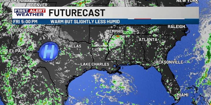 First Alert Forecast: Limited rain likely through the weekend; but the heat remains...