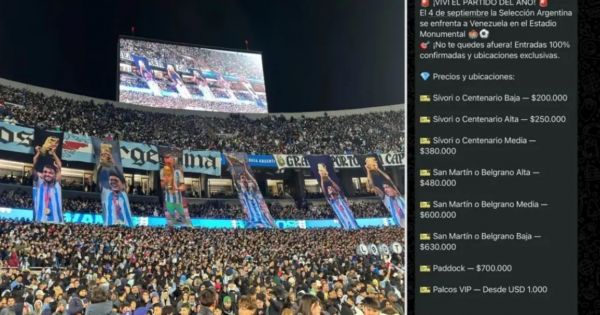 Familias salteñas fueron estafadas con entradas falsas para ver a la Selección