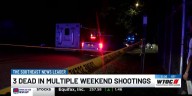 3 dead in multiple weekend shootings
