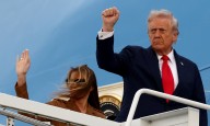 Trump state visit LIVE: President heads back to US as historic two