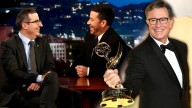John Oliver Teases Jimmy Kimmel About Stephen Colbert's Emmy Win