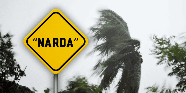 Aquí se localiza el ciclón "Narda" y así afectará a México