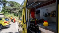 Vuelca un autocar con 70 pasajeros en la C-32 en Santa Susanna (Barcelona)