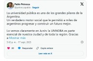 Petrecca: «La universidad pública es uno de los grandes pilares de la Argentina»
