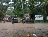 Derrumbe sepulta telesecundaria en Chiapas