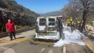 Arde una furgoneta en la Cumbre del Sol de Benitatxell