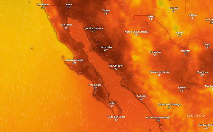 Clima en La Paz y Los Cabos miércoles 24 septiembre 2025
