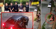 Dos niñas platicaban en la banqueta cuando un auto intentó secuestrarlas (VIDEO); lograron huir gritando, Fiscalía identifica a los responsables y les revelan que “solo era una broma” para asustarlas