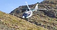 El rescate en helicóptero a un senderista de 71 años herido en el Pico Aspe (Huesca)