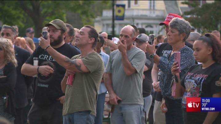 Vigil in memory of Charlie Kirk held in West Haven