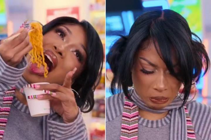 Megan Thee Stallion Eats Spicy Buldak Noodles with K-Pop Group Billlie on New Competition Series